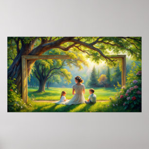 Frame tv design poster