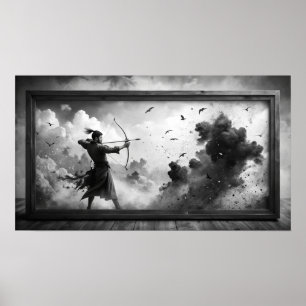 Frame tv design poster