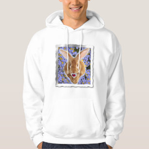 Framed Adorable Bunny with Sweet Heart Hoodie
