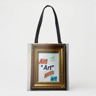 framed art tote bag