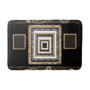 framed bathroom bathmat