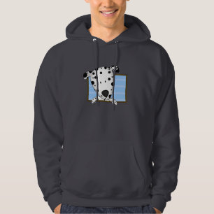 Framed Cartoon Dalmatian Hooded Sweatshirt