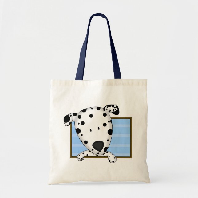 Framed Cartoon Dalmatian Tote Bag (Front)