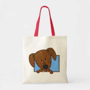 Framed Cartoon Plott Hound Tote Bag