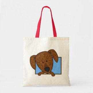 Framed Cartoon Plott Hound Tote Bag