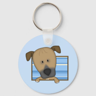 Framed Cartoon Rhodesian Ridgeback Keychain