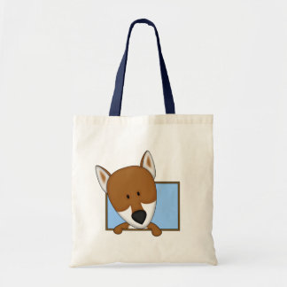 Framed Cartoon Shiba Inu Tote Bag
