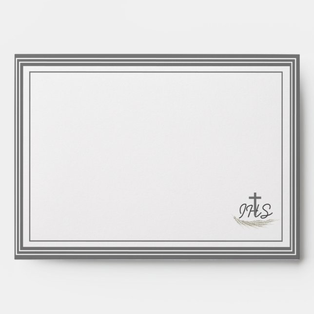 Framed Catholic Bible Verse Envelope (Front)