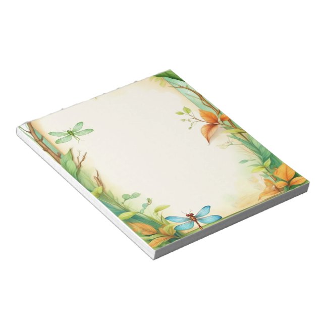 Framed Dragonflies 2 Notepad (Angled)