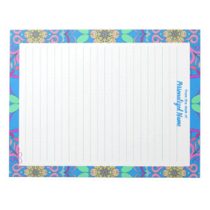 Framed Fiesta Lined Notepad