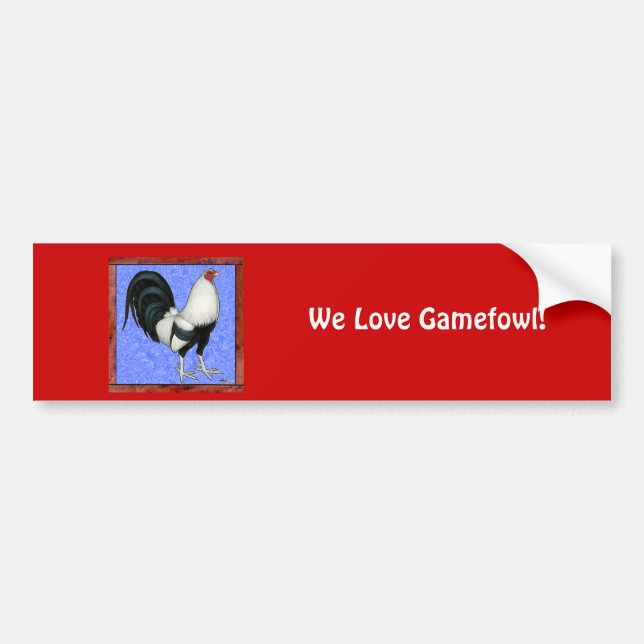 Framed Gamecock Bumper Sticker (Front)