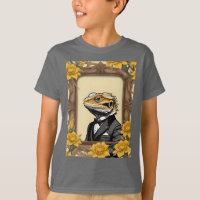 Framed Gentleman Bearded Dragon Lizard In A Tux