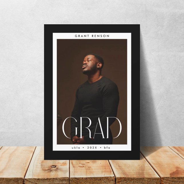 FrameD GRAD University Graduate Photo Graduation Announcement (Creator Uploaded)