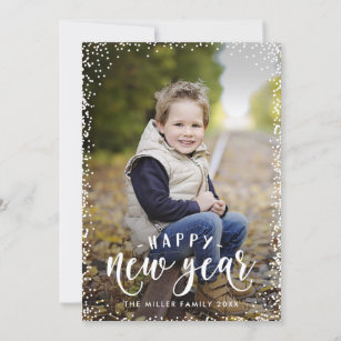 Framed Happiness New Year Holiday Photo Card