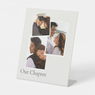 Framed & Layered Story Pedestal Sign