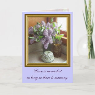 Framed Lilacs Sympathy Card