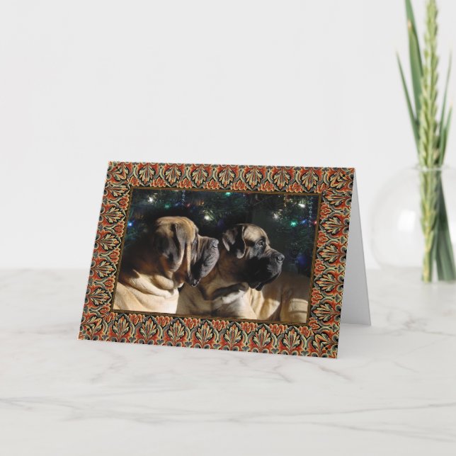 Framed Mastiff Pair Card (Front)