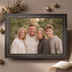 Framed Modern Christmas Photo