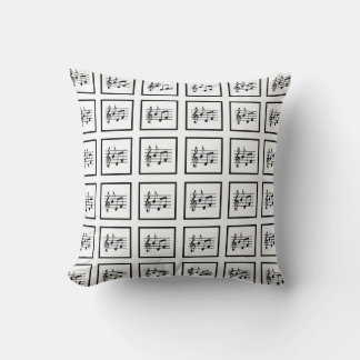 Framed Musical Squares Cushion