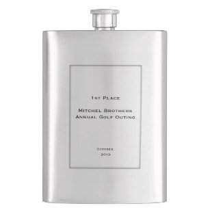 Framed Personalised Inset Classic Flask