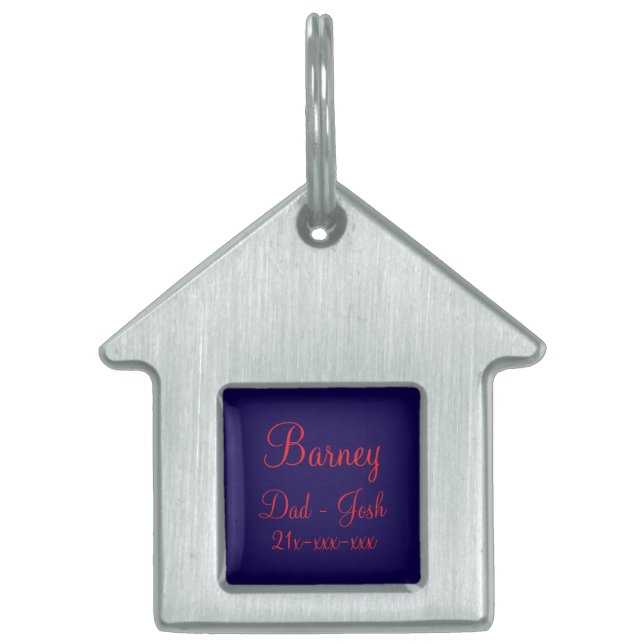 Framed Pet Tag (Front)