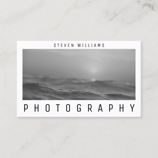 Framed photo image cover business card (Front)