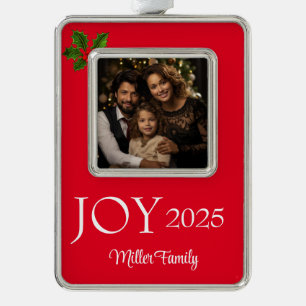 Framed Photo  Silver Plated Framed Ornament