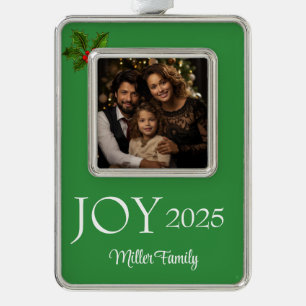 Framed Photo  Silver Plated Framed Ornament