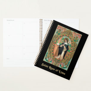 Framed Portrait of St. Rose of Lima (K 48) Planner