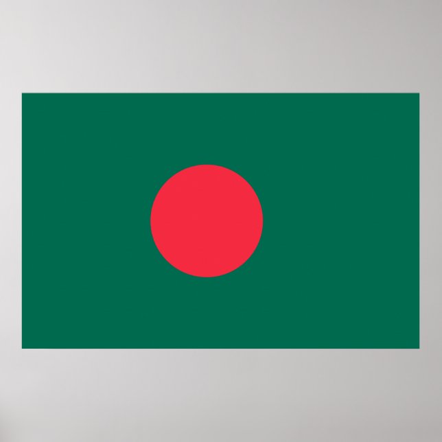 Framed print with Flag of Bangladesh (Front)