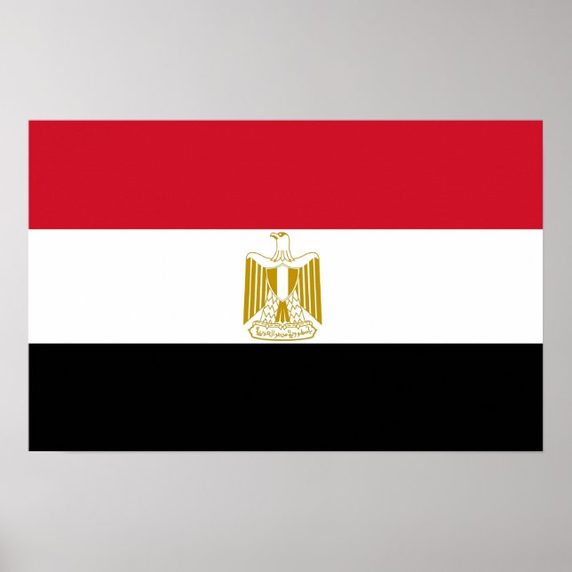 Framed print with Flag of Egypt (Front)