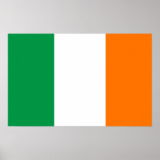 Framed print with Flag of Ireland (Front)