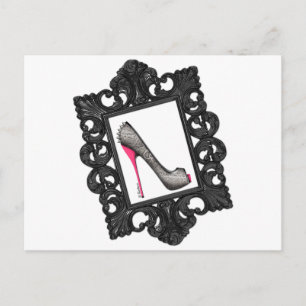 Framed Reptile Stiletto Logo Postcard