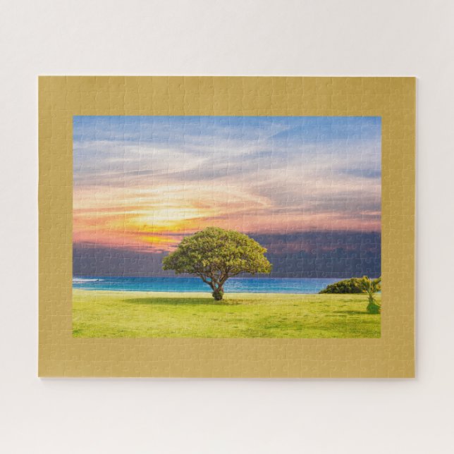 Framed Solitary Tree Jigsaw Puzzle (Horizontal)