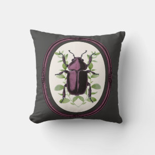 Framed Stag Beetle Cushion