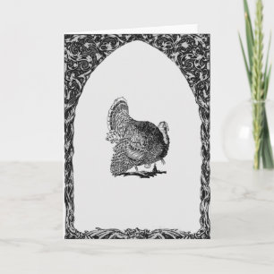 Framed Turkey Holiday Card