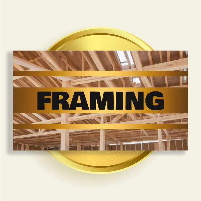 Framing Construction Business Card (Framing Construction Business Cards)