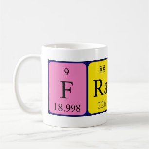 Franca periodic table name mug