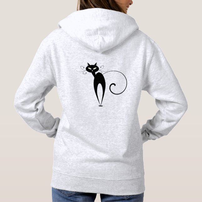 "FRANCAIS"" Princesse de Luxe" Logo Chat Noir Hoodie (Back)