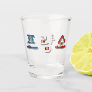 France 프랑스  in Korean SOJU Shot Glass