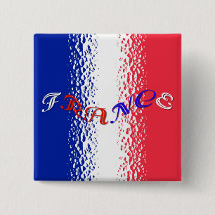 France 15 Cm Square Badge