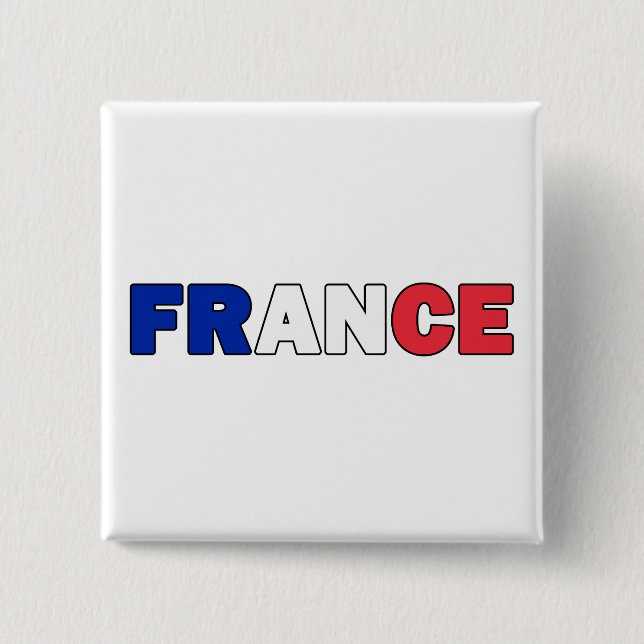 France 15 Cm Square Badge (Front)