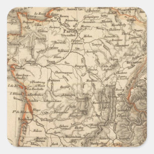 France 15 square sticker