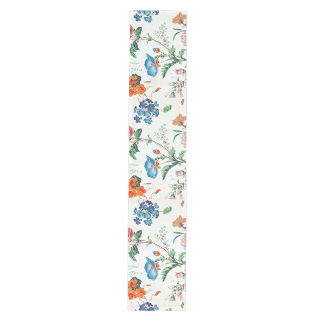 France 1830 Floral Antique Wallpaper Medium Table Runner (Front)