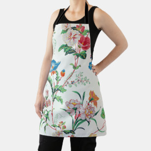 France 1830 Floral Botanical Wildflowers Apron