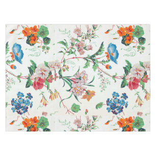 France 1830 Floral Botanical Wildflowers Tablecloth