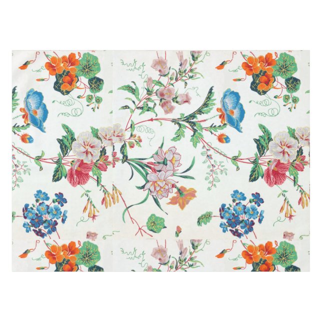 France 1830 Floral Botanical Wildflowers Tablecloth (Front (Horizontal))