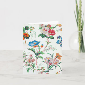 France 1830 Wildflowers Floral Victorian Wallpaper Note Card