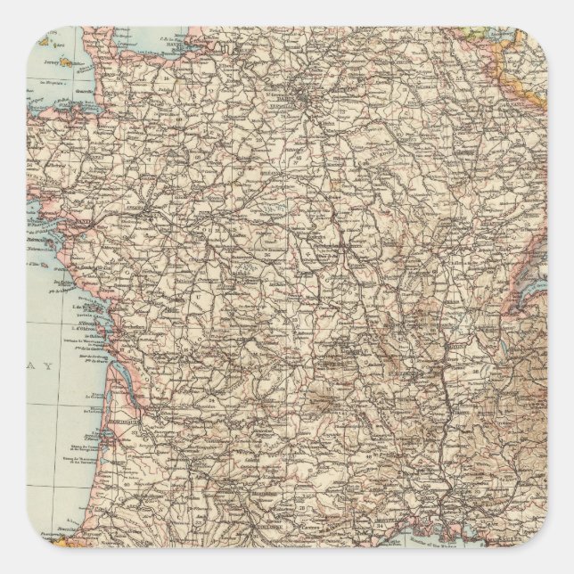 France 21 square sticker (Front)