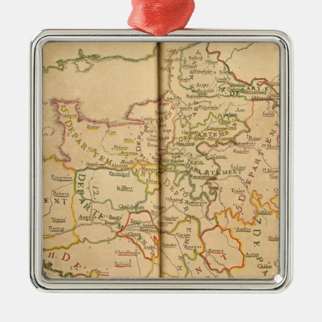 France 33 metal tree decoration (Front)